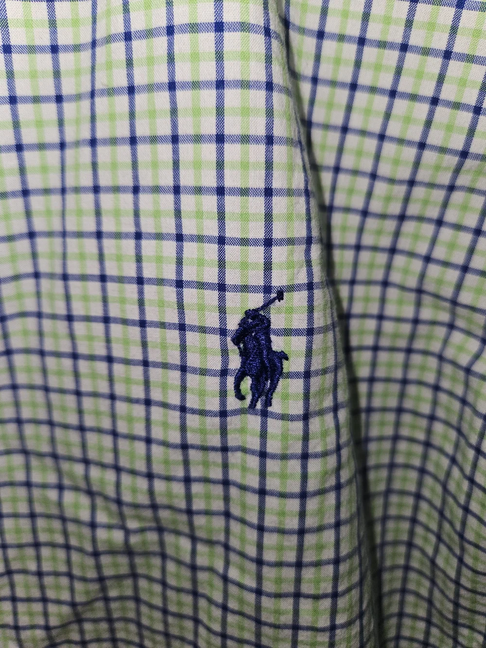 Ralph Lauren Men’s Green & Blue Plaid Button-Down Shirt
